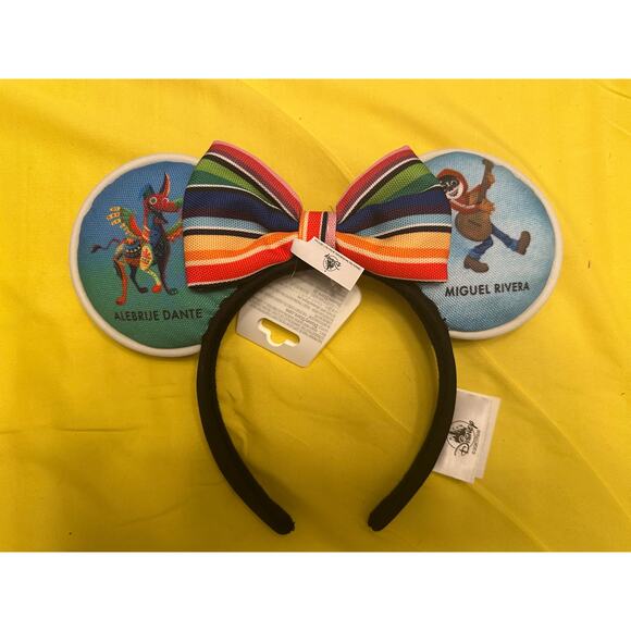 Disney Accessories - NWT Disney Parks Pixar Coco Minnie Mouse Ears Miguel Rivera Alebrije Dante